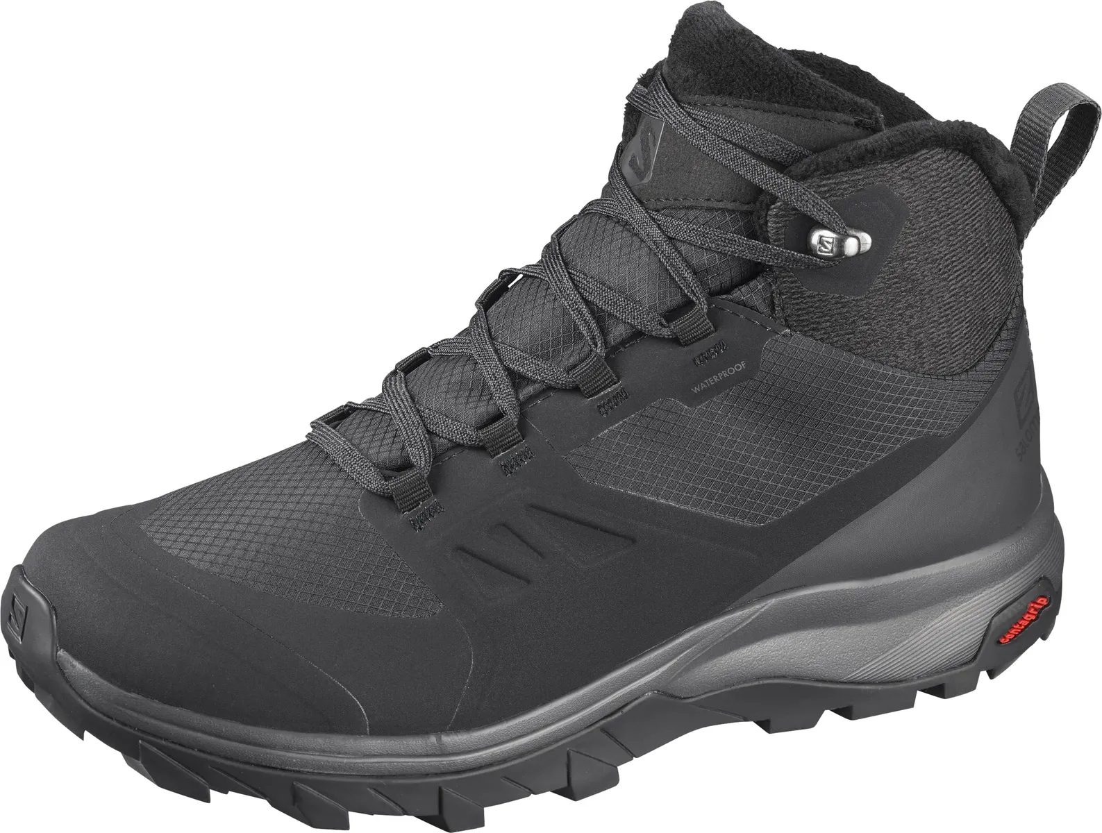 Кроссовки Salomon "OUTsnap CSWP W", водонепроницаемые, согревающие, черный