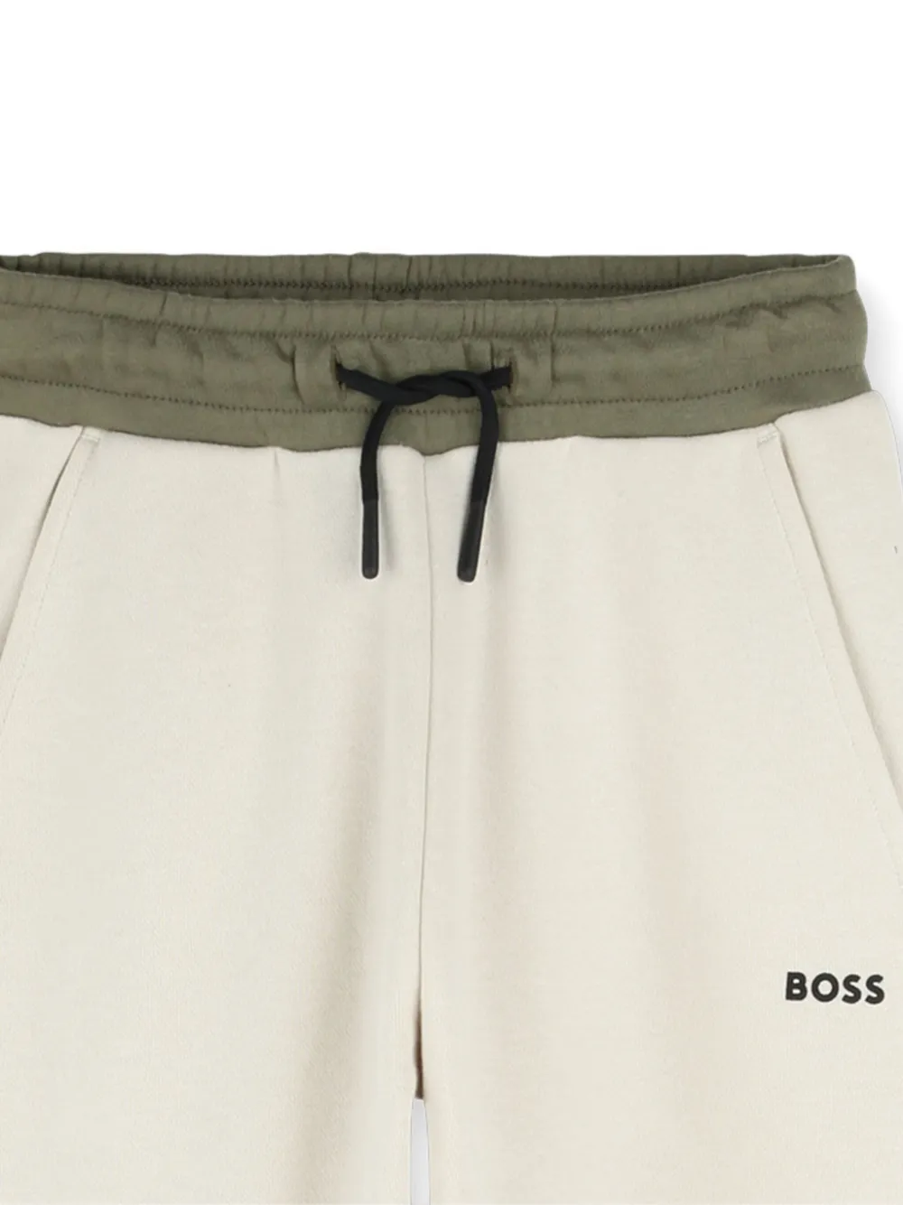 Спортивные брюки со вставками BOSS Kidswear, нейтральный — фото 3