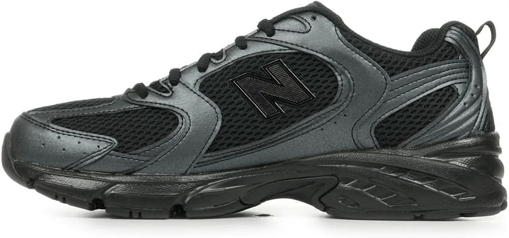Кроссовки для бега New Balance 530 в стиле ретро, унисекс, черный — фото 4