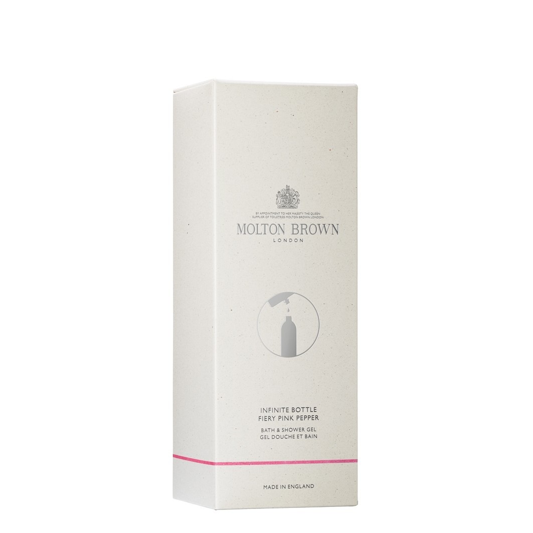 Гель для душа infinite bottle fiery pink pepper bath & shower gel Molton Brown, объем 400 мл — фото 2