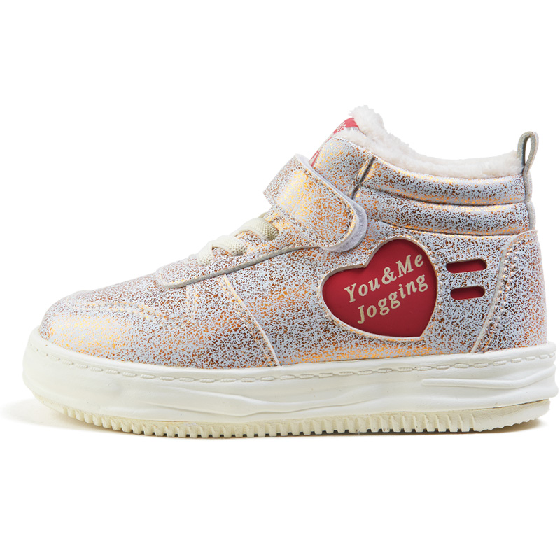 

Детские кроссовки для скейтбординга Kids Mid-top Red/Gold Xiaomei And Xiaobao, золотой