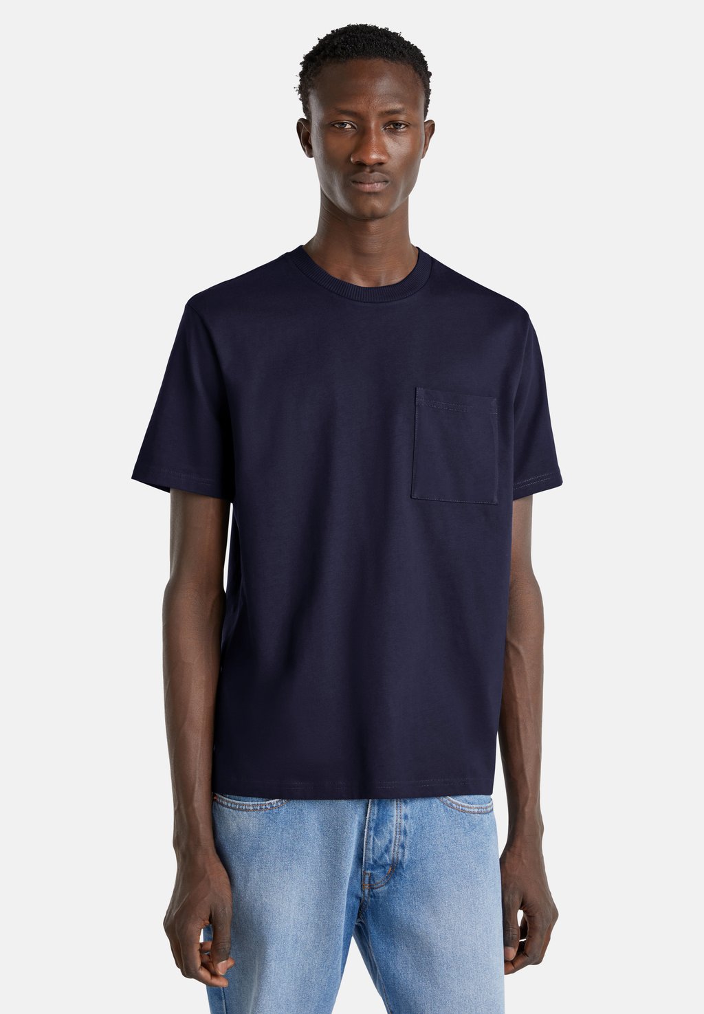 

Базовая футболка WITH POCKET United Colors of Benetton, синий