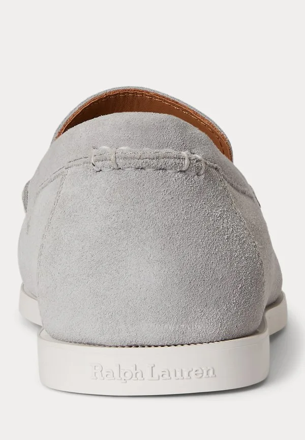 Замшевые венецианские лоферы merton без шнурков Polo Ralph Lauren, Channel Grey — фото 3