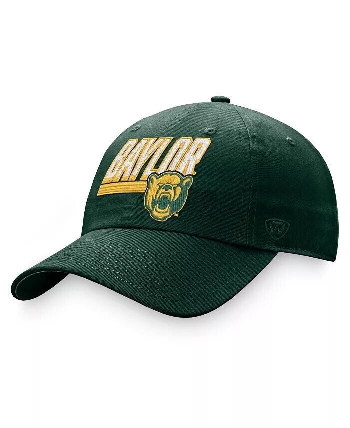 

Мужская зеленая регулируемая шляпа Baylor Bears Slice Top Of The World
