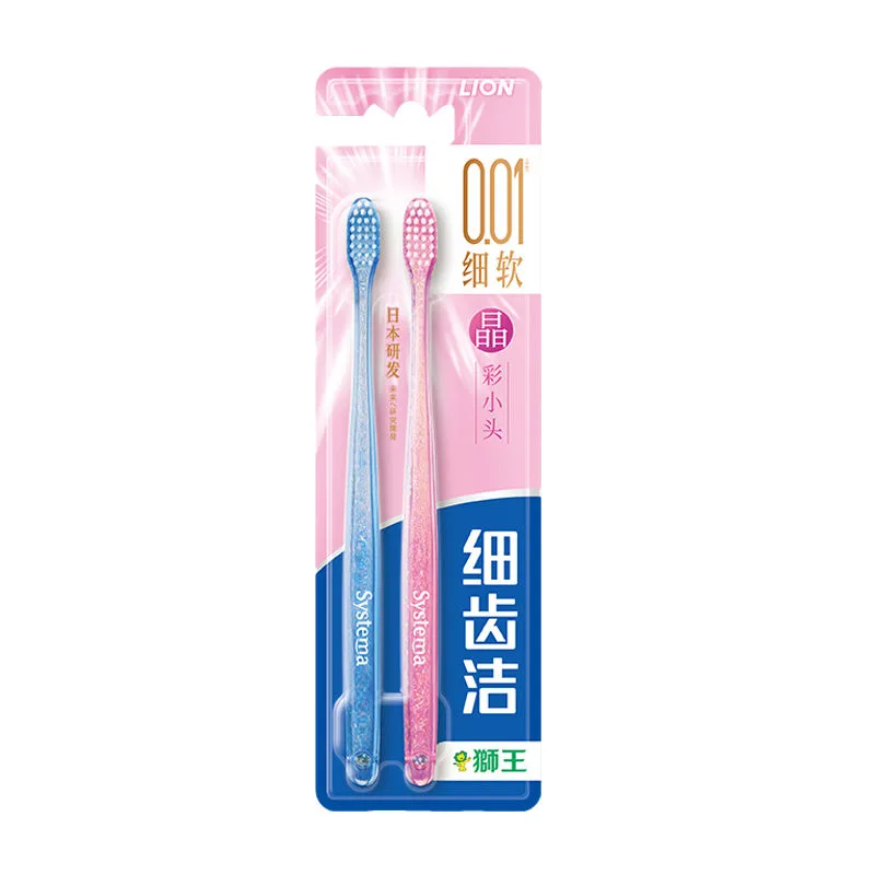 Насадка для зубной щетки Crystal Mini Soft Bristle, 2 шт/4 шт/6 шт LION, Crystal Soft Bristle Toothbrush *12 Pcs (Random Color) — фото 2