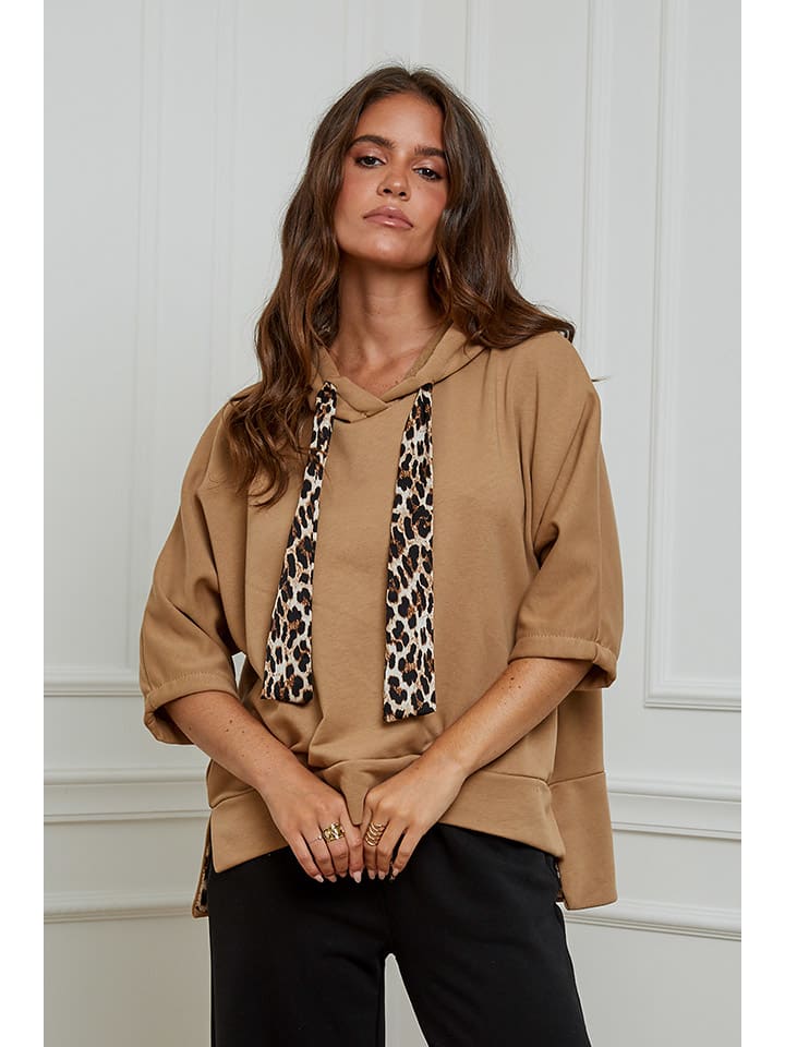 

Толстовка светло-коричневого цвета L'armoire de Suzette, Коричневый, Толстовка светло-коричневого цвета L'armoire de Suzette