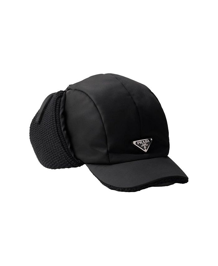 

Трапперская шапка из Re-Nylon и шерсти Prada, черный