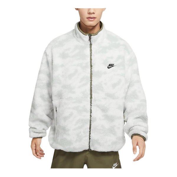 

Куртка Nike Club Fleece 2-way jacket 'Olive Camouflage', зеленый