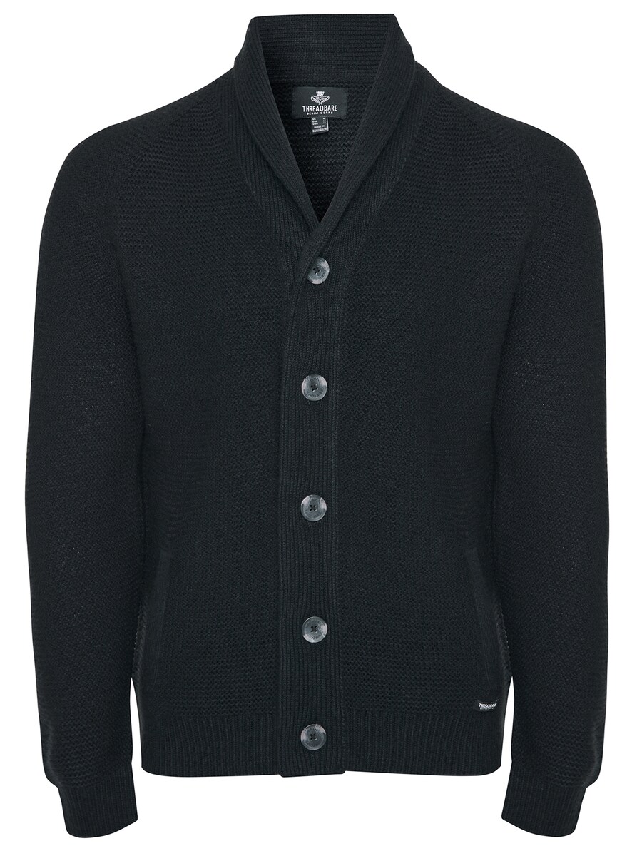 

Вязаный кардиган Threadbare Hanway, черный
