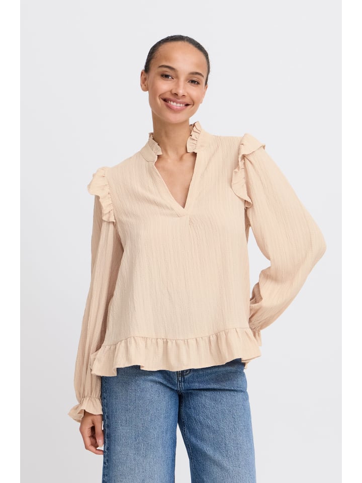 

B. young Блузка с короткими рукавами BYJULIANA, стандартный крой, цвет Gray Morn