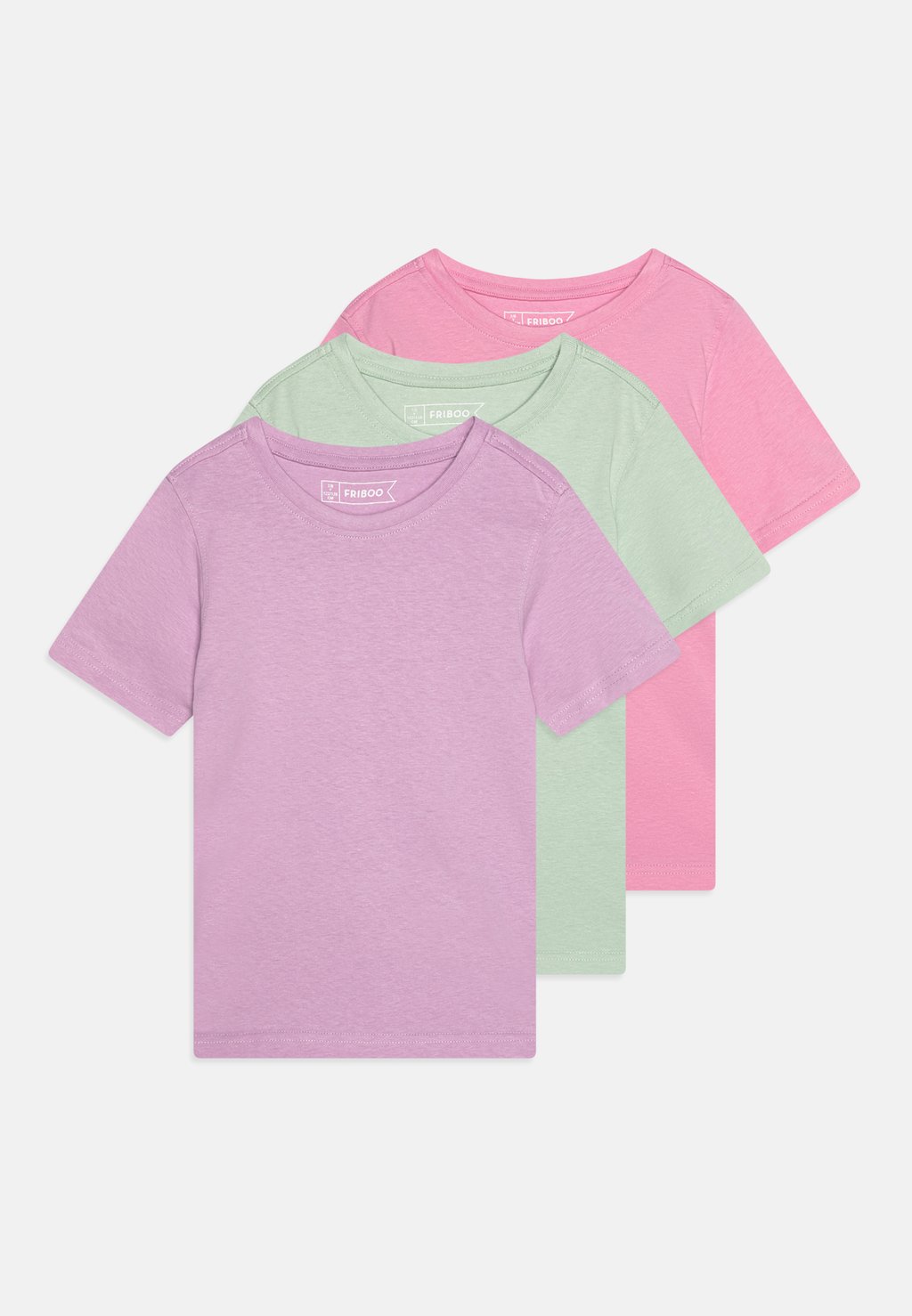 

базовая футболка Unisex 3 Pack Friboo, цвет mint/light pink/lilac