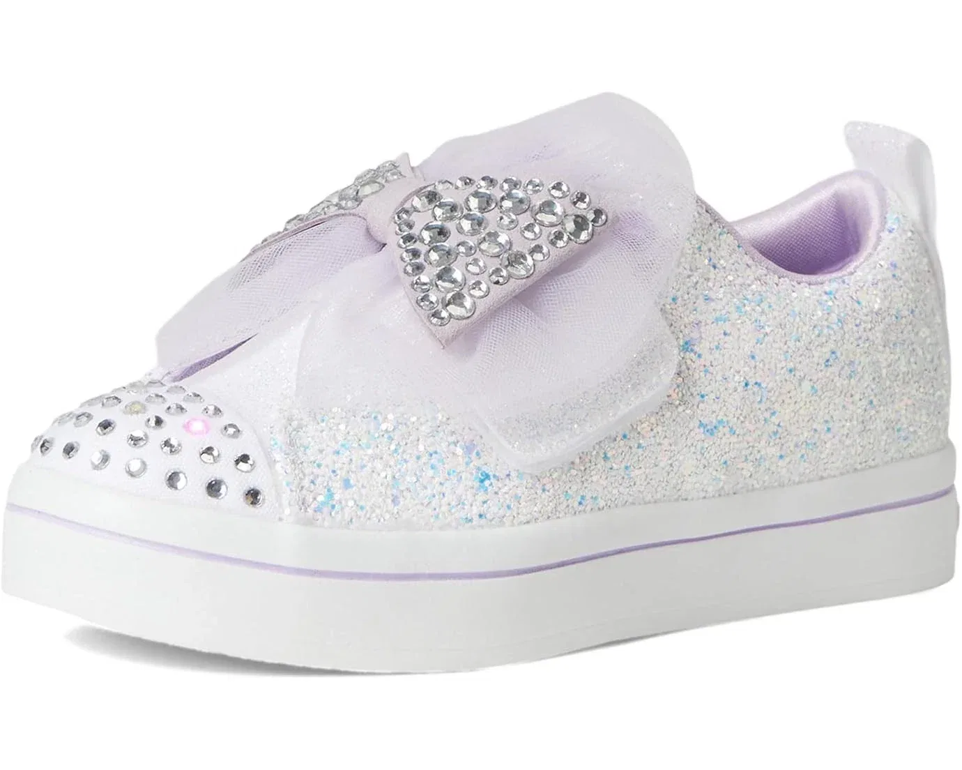 Детские кроссовки Skechers Twi-Lites - Sweetie Bow 314382L-WHT белого цвета HAWK1281 — фото 2