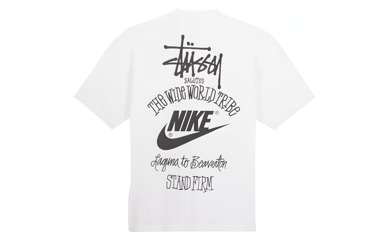 

Футболка X Stussy The Wide World Tribe белая Nike, белый