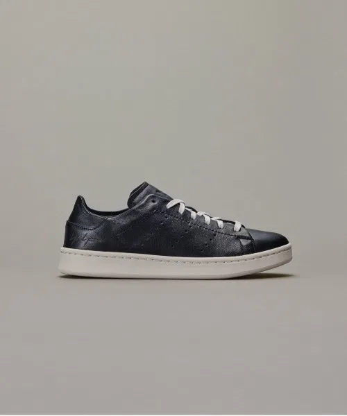 Унисекс кожаные кроссовки Y-3 STAN SMITH белые с чёрным — фото 3