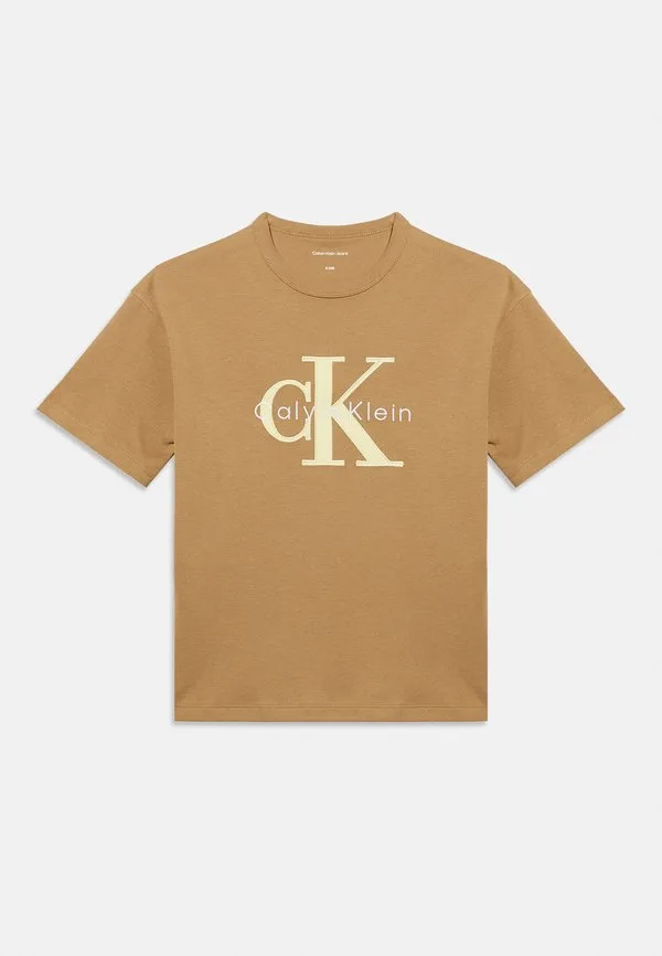 Футболка с принтом Calvin Klein Jeans, Beige — фото 3