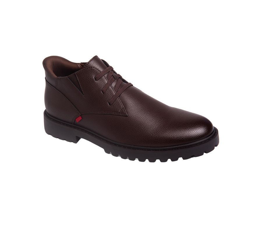 

Ботинки-чукка Clark Road с технологией Hands-Free Slip On, кожаной шнуровкой и технологией надевания без помощи рук Marc Joseph New York, Brown