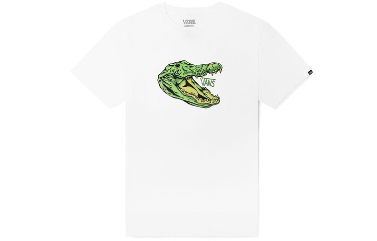 

Футболка M Micro Dazed Croc унисекс белая Vans, белый