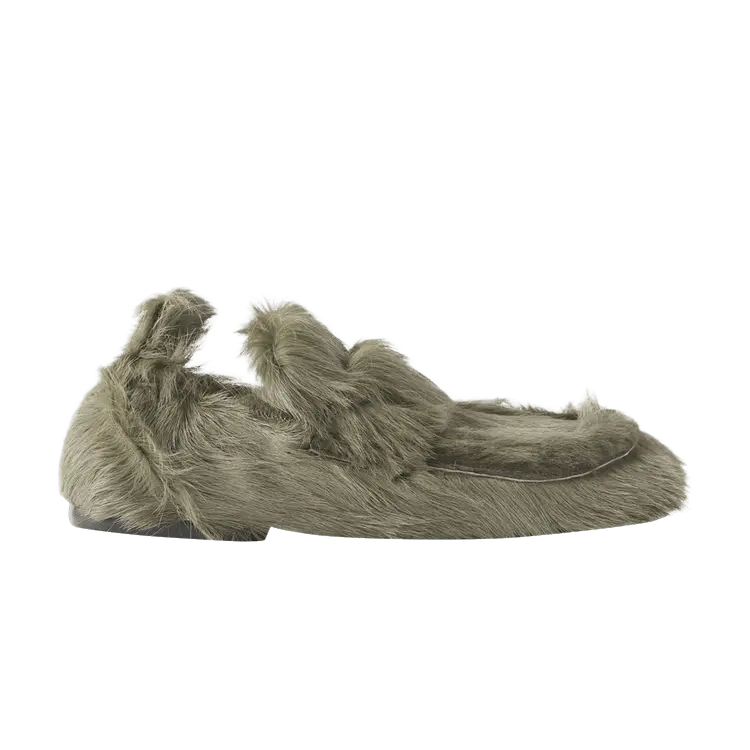 

Кроссовки Dries Van Noten Fur Padded Loafer Khaki, зеленый