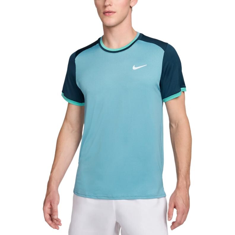 

Футболка Court Advantage мужская ковбойская бирюзовая зеленая Nike, бирюзово-зеленый