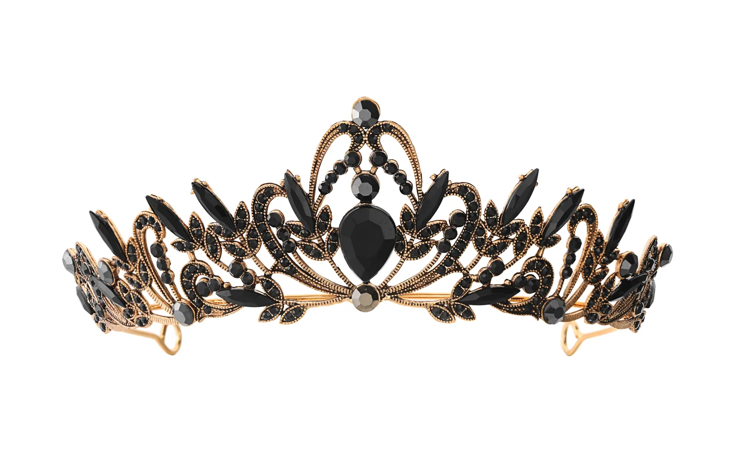 Женская повязка на голову VIVIWELL, Baroque Black Crown — фото 4