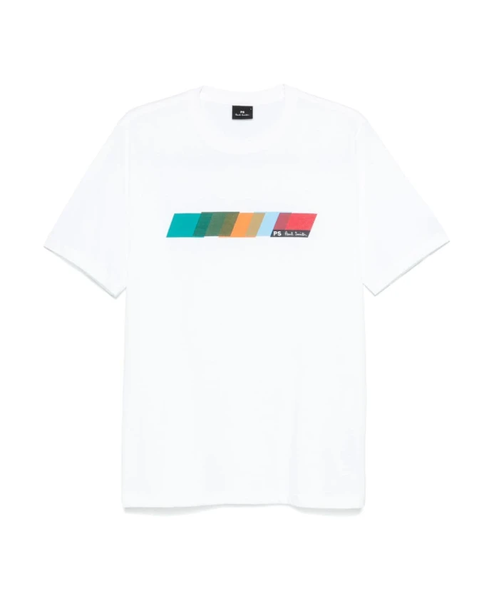 

Футболка из джерси с круглым вырезом и логотипом Paul Smith, белый