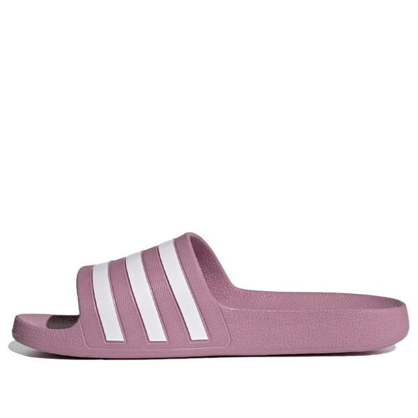 Тапочки adilette aqua slide 'cherry metallic white' Adidas, фиолетовый