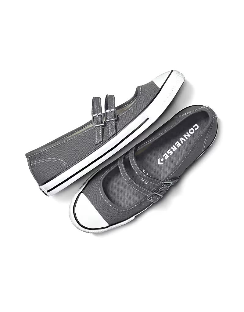 Кеды Converse Chuck Taylor All Star Dainty Mary Jane в цвете акулья кожа/белый/натуральный цвет слоновой кости — фото 4
