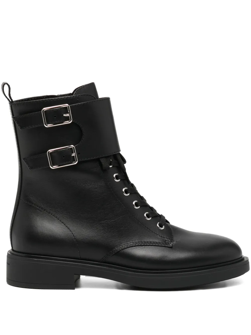 Кожаные ботинки Ripley с пряжкой Gianvito Rossi, черный