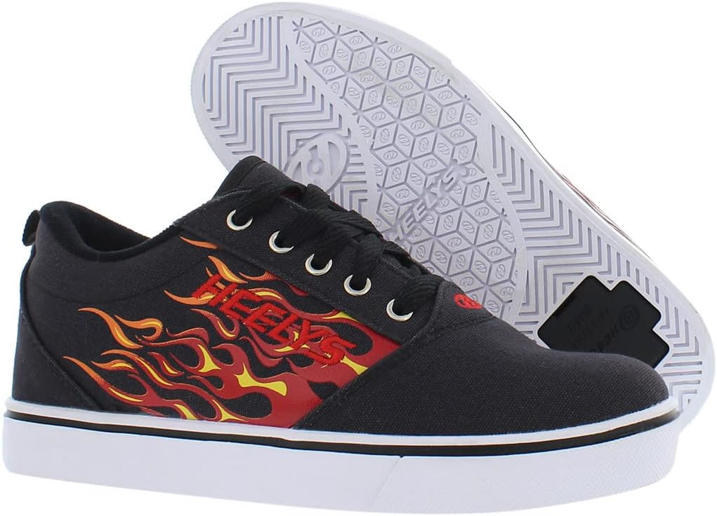 Детские роликовые кроссовки Heelys Pro 20 Prints (для малышей, детей постарше и взрослых), черный/красный — фото 2