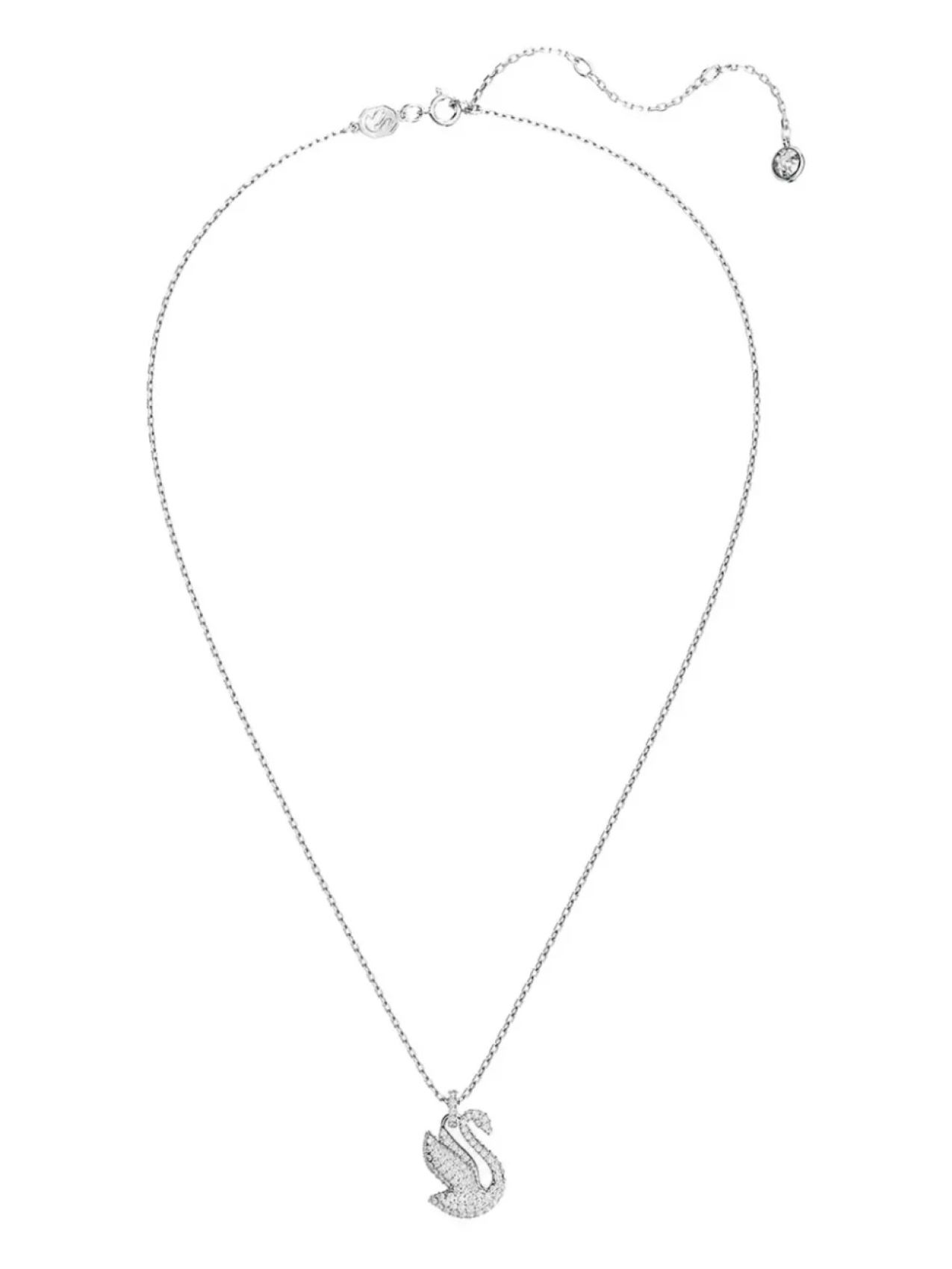 

Колье Swan Swarovski, серебряный