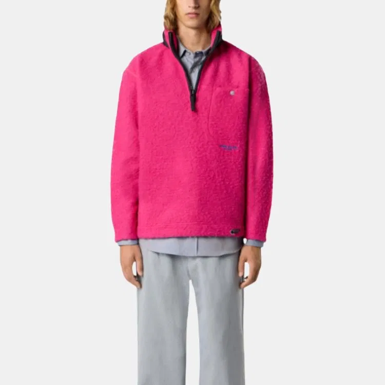 Лого Embroidered Drawstring Hem Свитшот STONE ISLAND, Fuchsia — фото 3
