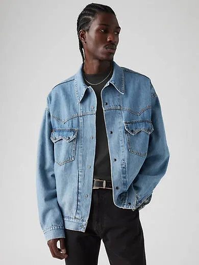

Куртка дальнобойщика в стиле вестерн Levi's, цвет Show Me The Light - Medium Wash