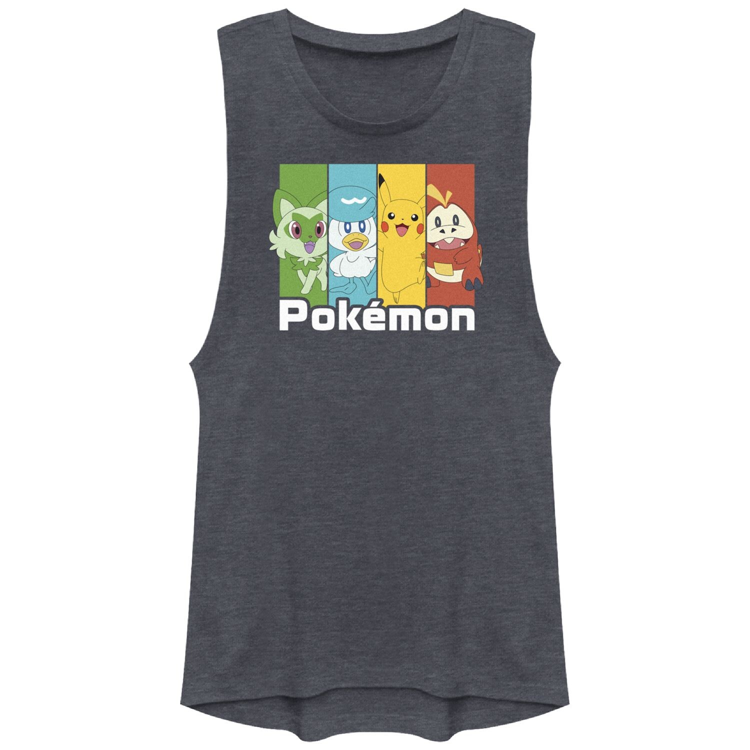 

Майка на бретелях с разноцветными вставками для подростков Pokemon New Pikachu Friends Pokemon