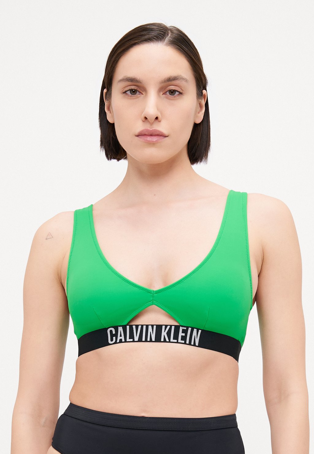 

Верх бикини BRALETTE NEW Calvin Klein Swimwear, зеленый