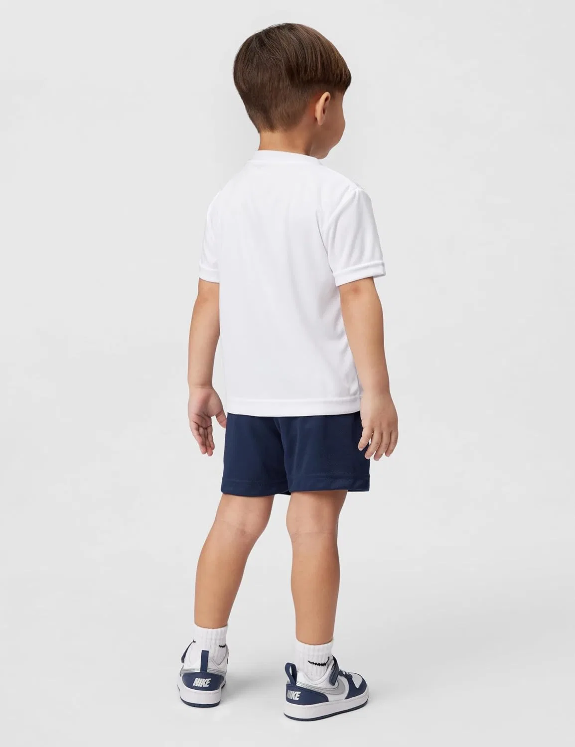 Детский спортивный костюм Nike Dri-FIT, 2 предмета, белый/темно-синий — фото 3