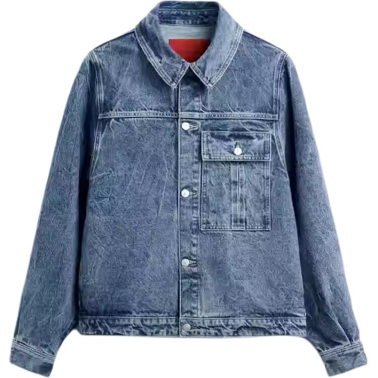 

Джинсовая куртка мужская средне-синий Zara