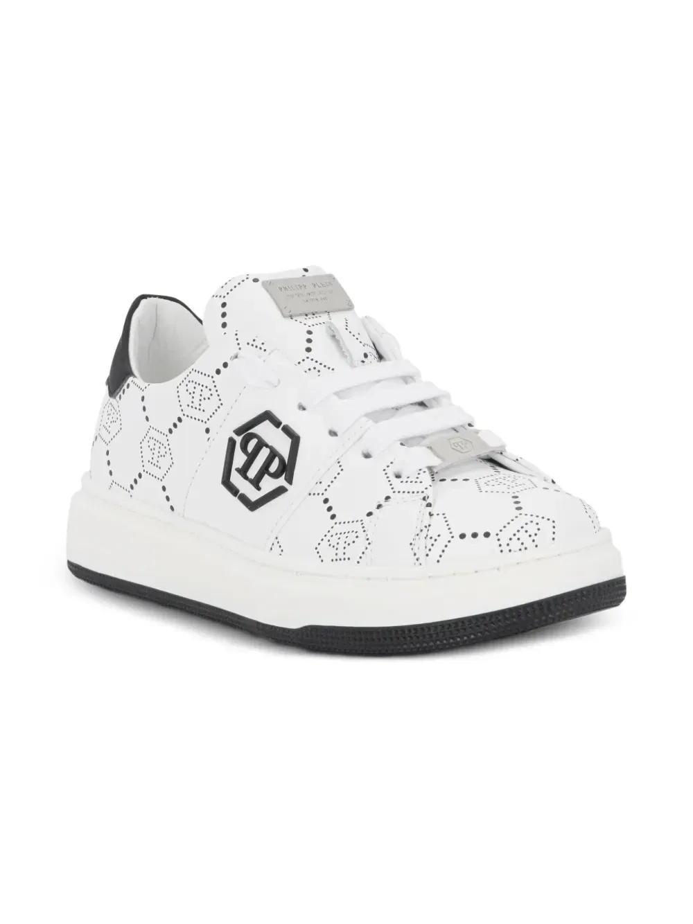 Кеды с монограммой Philipp Plein Junior, белый