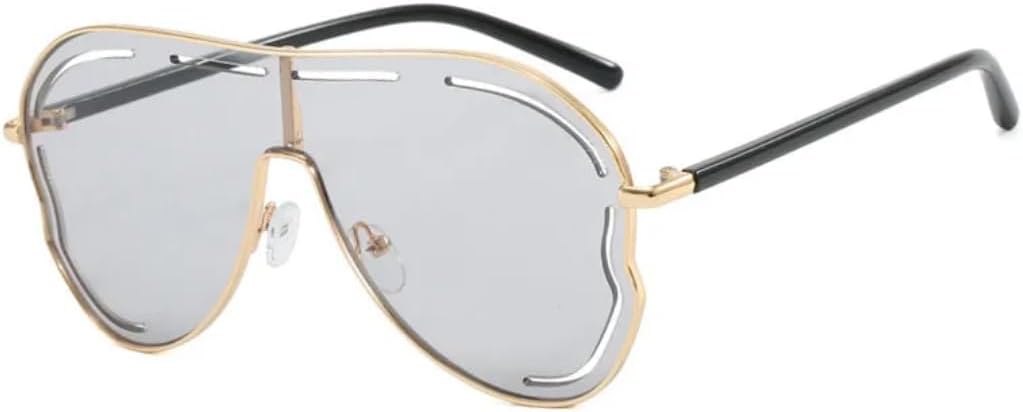 

Роскошные винтажные солнцезащитные очки в форме полой бабочки для женщин, в стиле панк, популярные, с крупной оправой, защита от УФ-излучения UV400 HHZZYVY, Light Gray