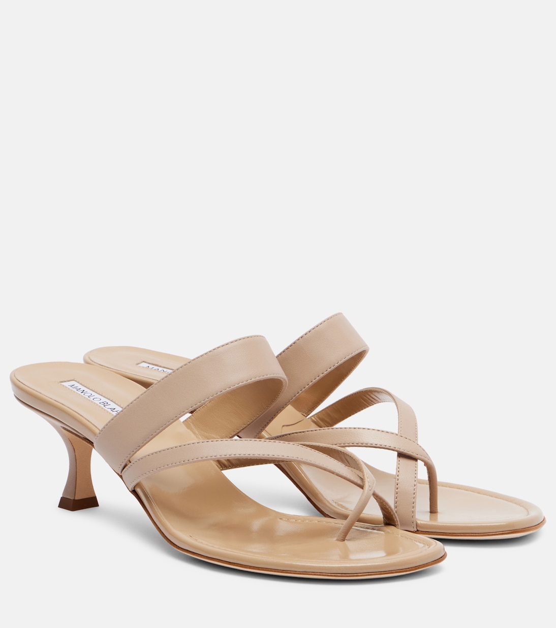 Сандалии-танкетки Susa 50 из кожи Manolo Blahnik, 2601 Mnud