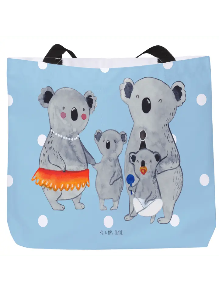 

Шоппер Mr. & Mrs. Panda, цвет blau pastell