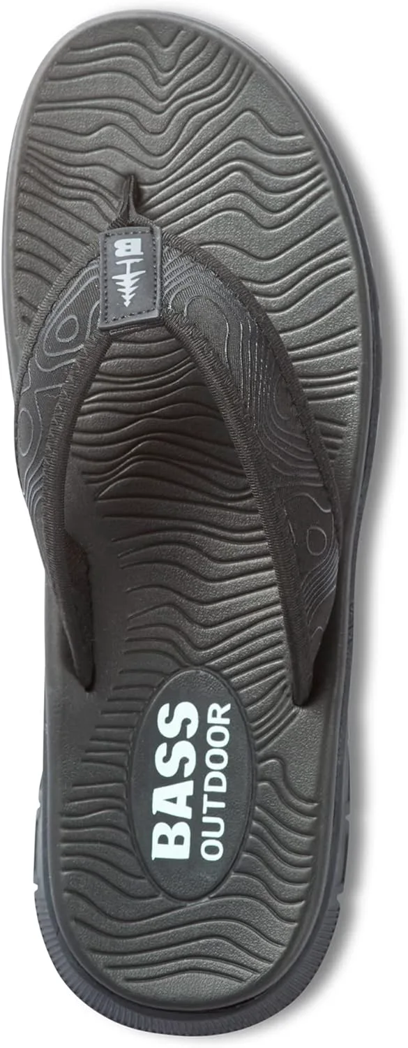 Мужские сандалии BASS OUTDOOR Topo Thong для повседневного использования на улице, черный — фото 4