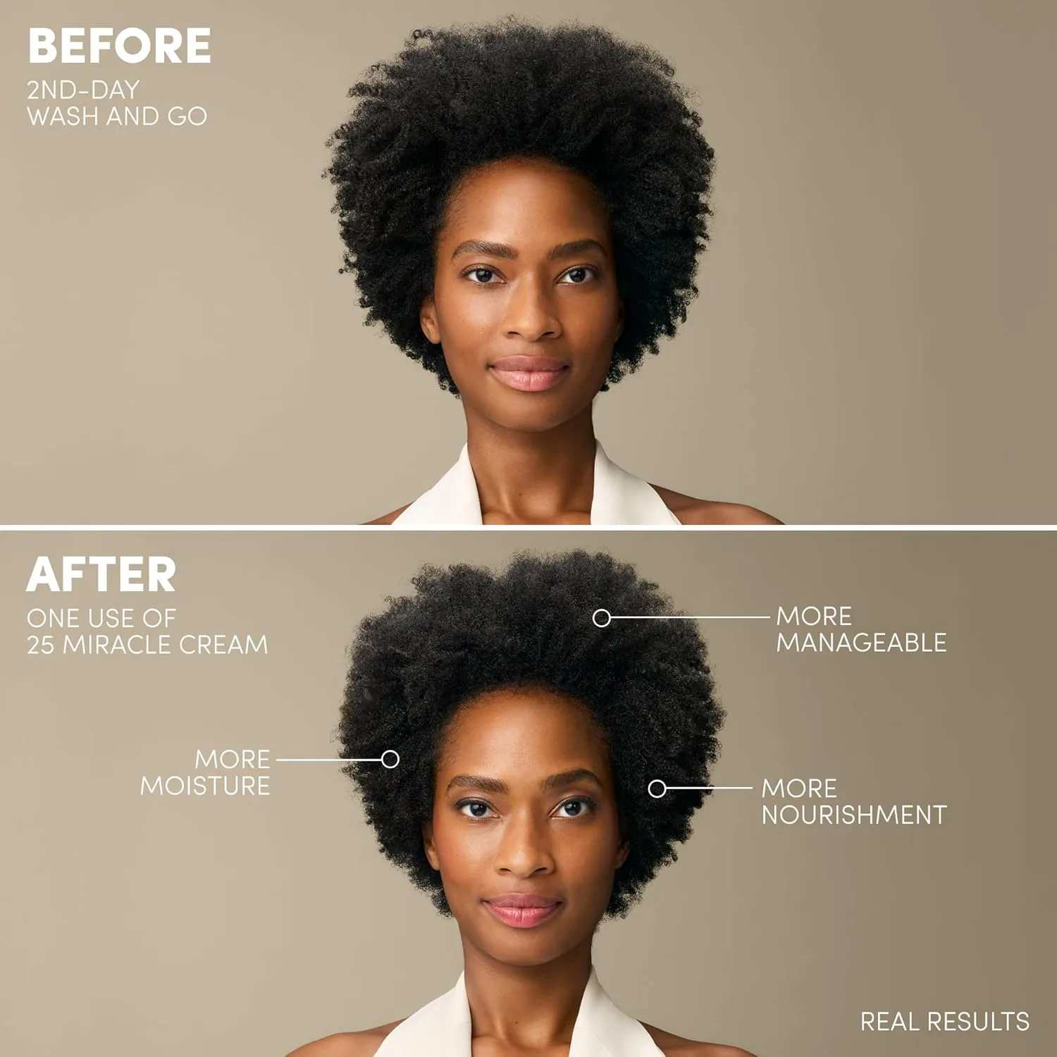 Mizani 25 Miracle Leave-In Cream - Увлажняющий крем для кудрей с кокосовым маслом, кондиционер для формирования локонов, против пушистости, термозащита, без силикона, без сульфатов. 251 мл (2 шт.) — фото 3