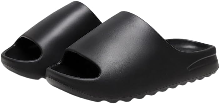 

Тапочки etnoreun для мужчин и женщин, нескользящие, шлепанцы, сандалии для душа и улицы, с утолщенной мягкой подошвой, черный