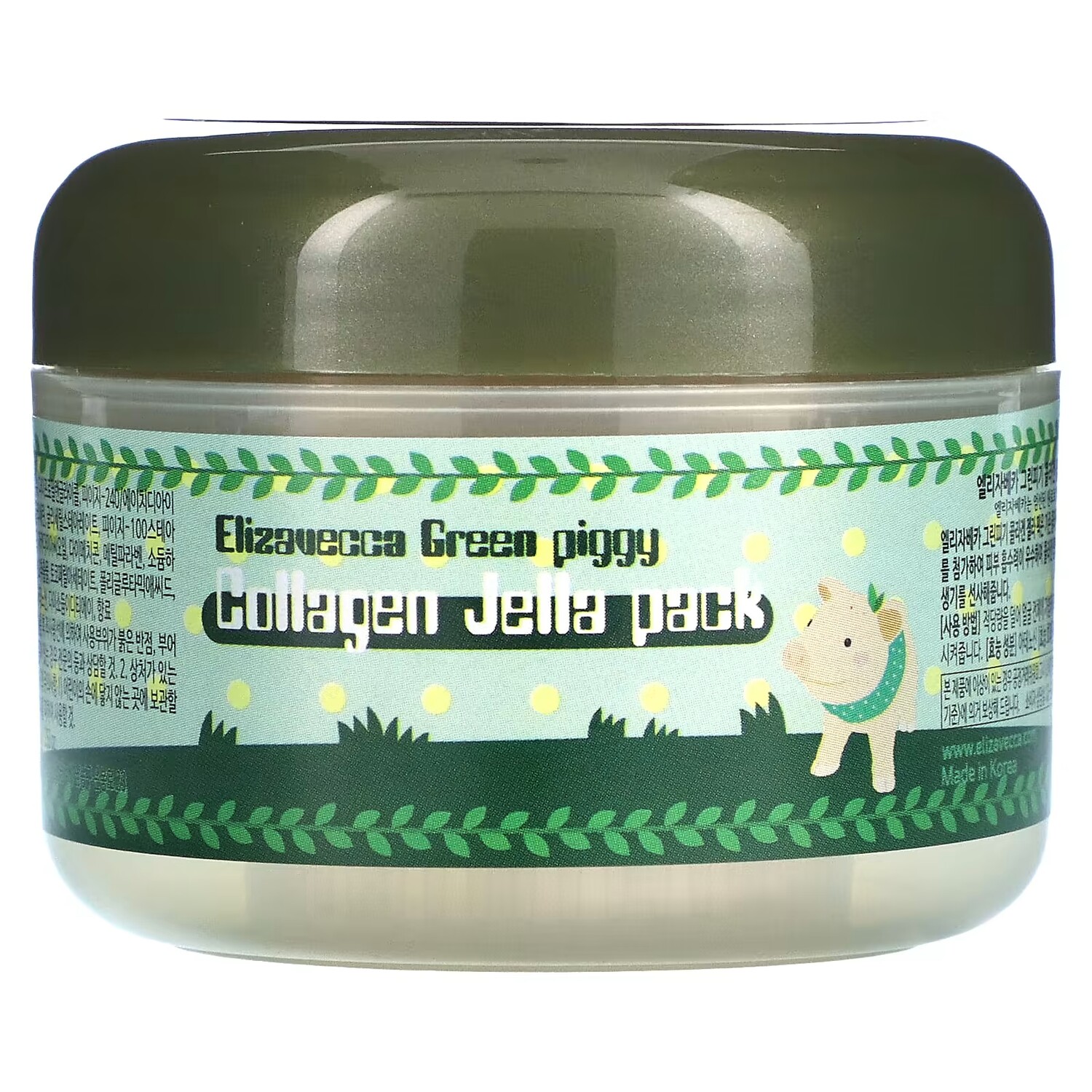 

Маска для лица Elizavecca Green Piggy Collagen Jelly Pack желеобразная, 100 г