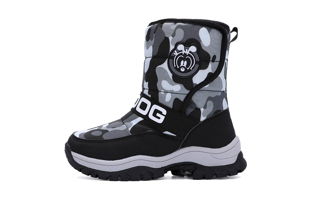 

Износостойкие термосапоги для детей BOBDOG, черный/белый