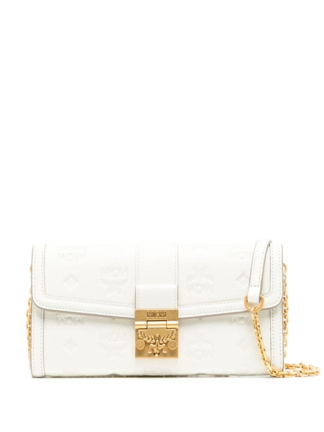 

Кожаный кошелек Tracy Monogram MCM, белый