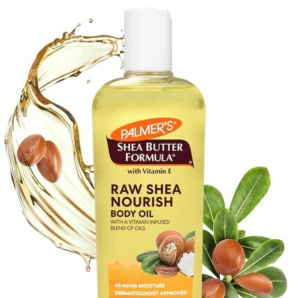 

Масло для тела Shea Formula Raw Shea с витамином E, увлажняющее средство для глубокого увлажнения тела, 8,5 унций Palmer's