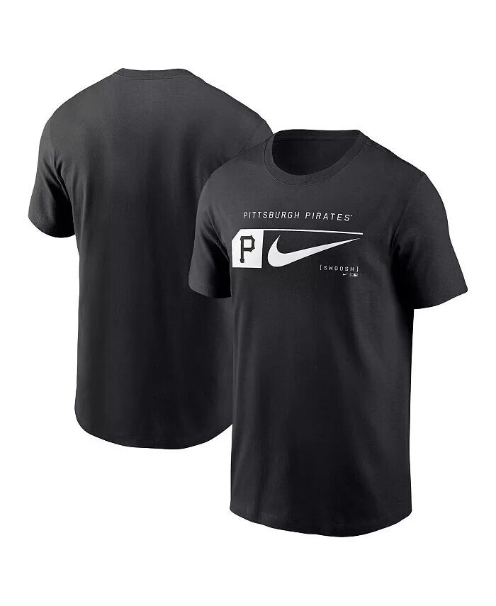 

Мужская черная модная футболка с логотипом Pittsburgh Pirates Nike, черный
