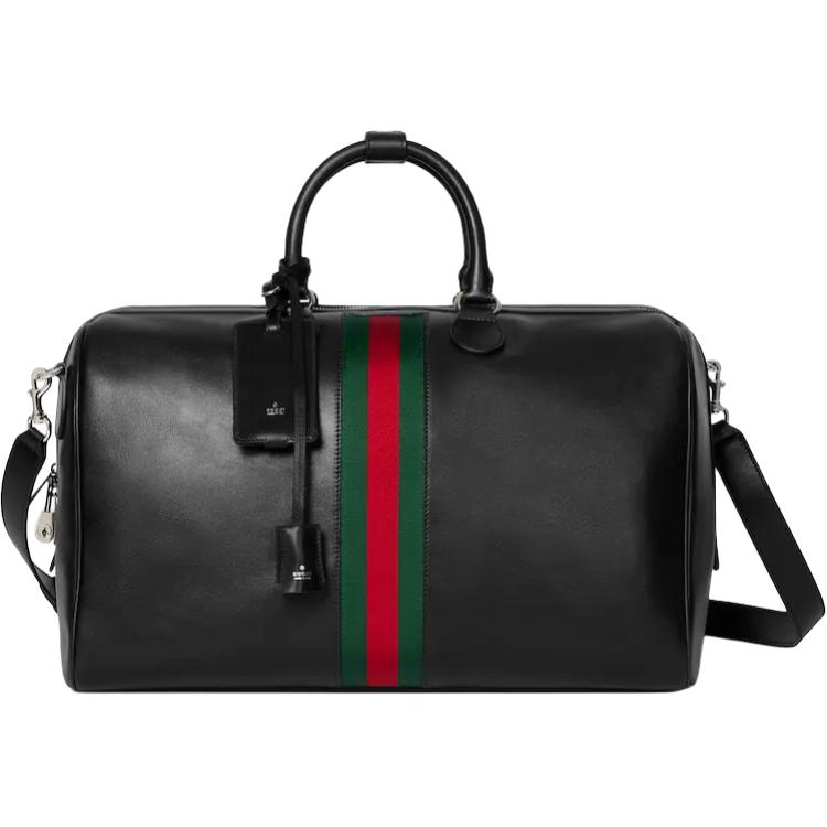 

GUCCI Кожаная дорожная сумка WebTrademark Unisex Black