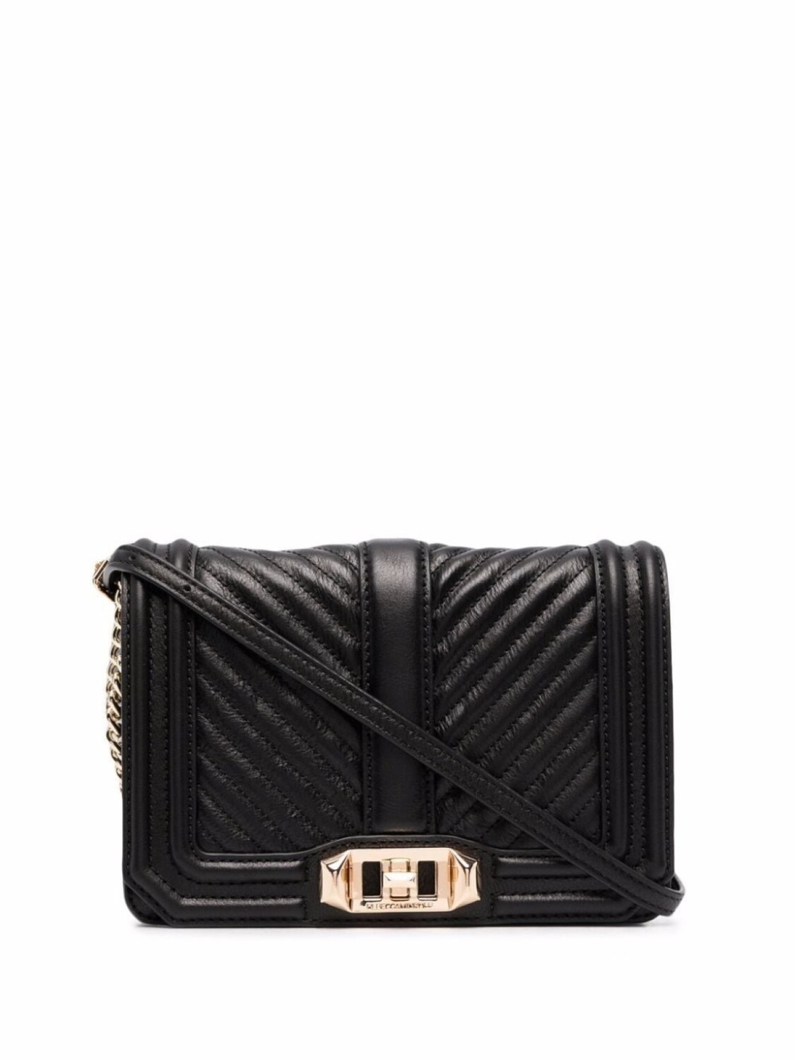 

Rebecca Minkoff стеганая сумка на плечо, черный